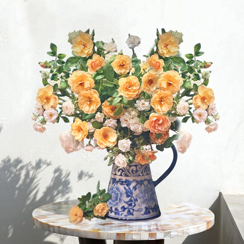 Decorating Tables with a Blue and White Ceramic Flower Vase
