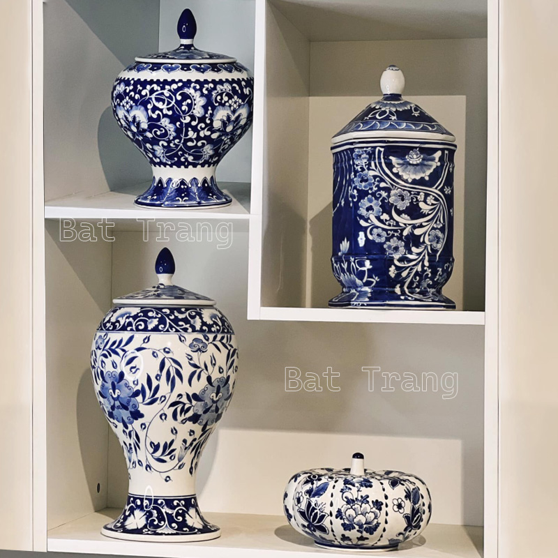 Elegant Table Vase Decor Featuring Handmade Flower Vase with Lid Viet Nam