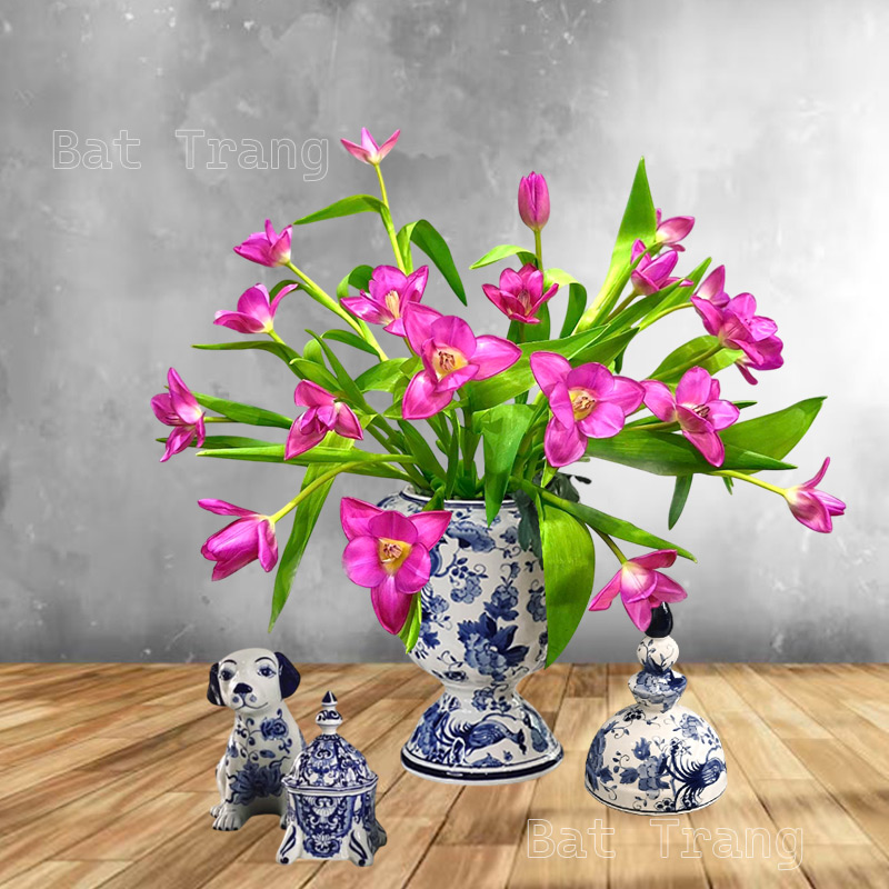 Bat Trang Blue and White Lidded Ceramic Jar – Bringing Asian Charm into Modern Spaces