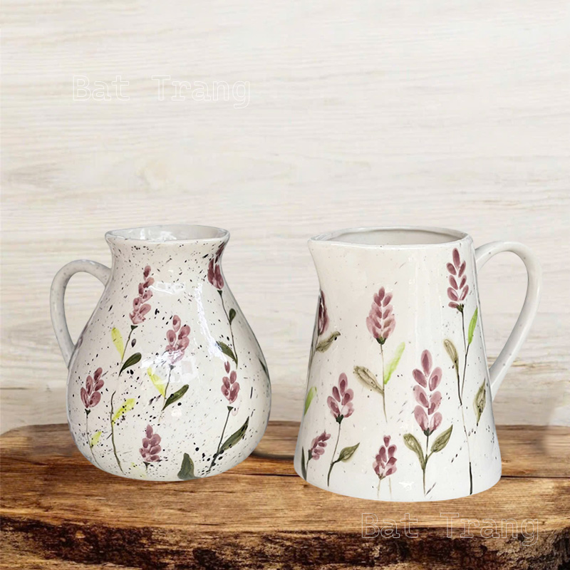Handmade Small Milk Ceramic Pitcher, A Favorite Decor Trend For Modern Homes