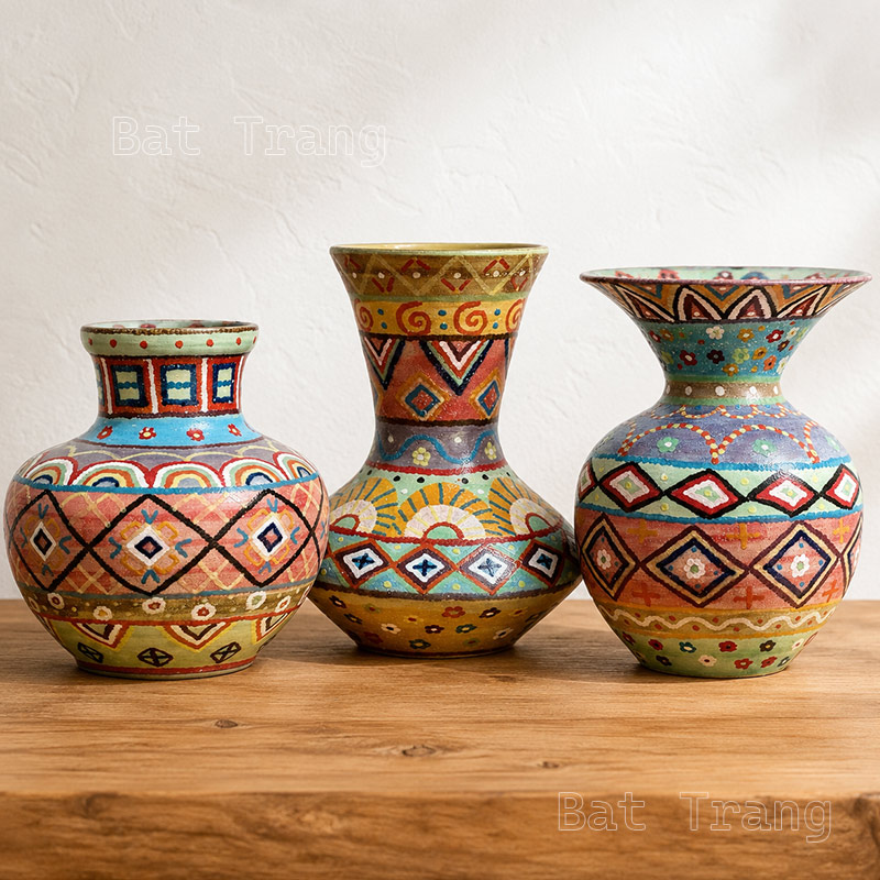 Organic and Natural Boho Flower Vase Collection
