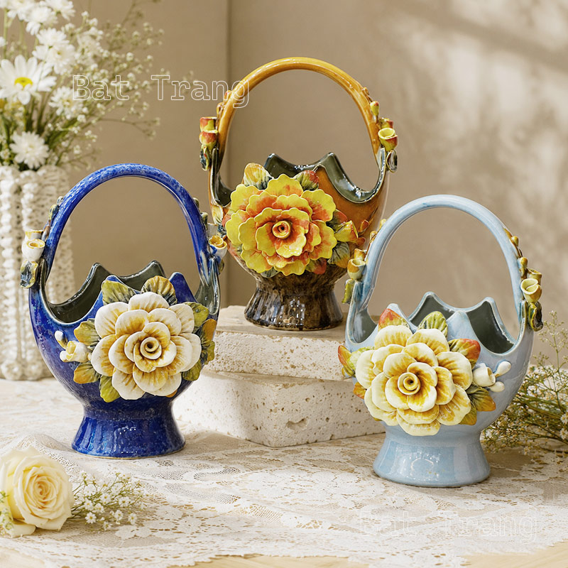 Basket Ceramic Vases – Bringing the Charm of a Flower Garden Into Your Home