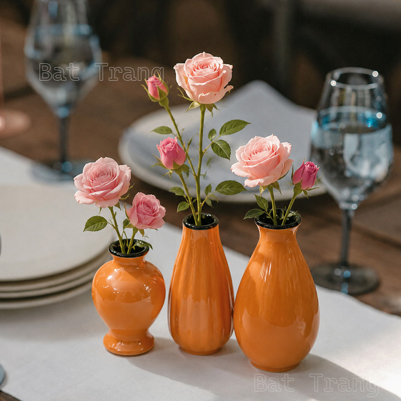 Decorating with Orange Bud Vases, Small Details That Make a Big Difference