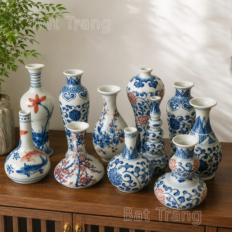 Discover the Charm of a Blue and White Bud Vase Collection in Home Decor
